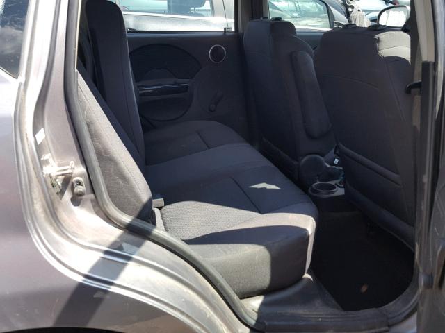 KL1TD66648B260182 - 2008 CHEVROLET AVEO BASE Մոխրագույն լուսանկար 6