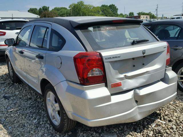 1B3HB48B57D315679 - 2007 DODGE CALIBER SX SILVER photo 3