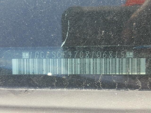 1GCESCF97C8106815 - 2012 CHEVROLET COLORADO L BLUE photo 10