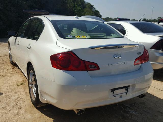 JNKBV61E48M216623 - 2008 INFINITI G35 WHITE photo 3