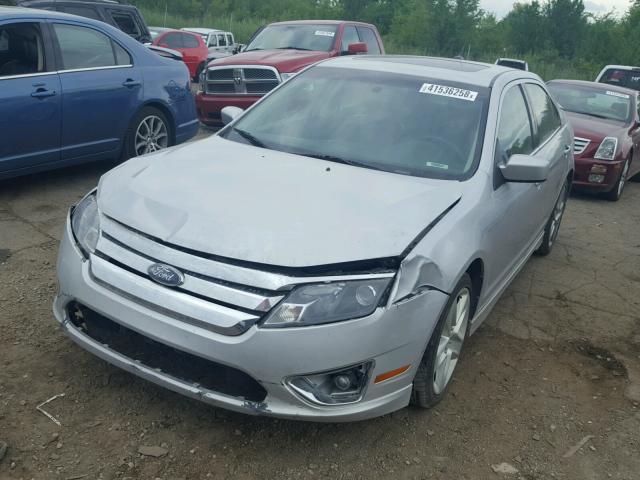 3FAHP0KC5AR137836 - 2010 FORD FUSION SPO SILVER photo 2