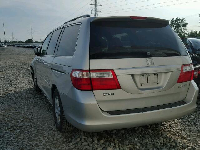 5FNRL38795B092753 - 2005 HONDA ODYSSEY EX SILVER photo 3