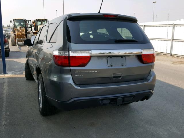 1C4RDJAG4DC611408 - 2013 DODGE DURANGO SX GRAY photo 3