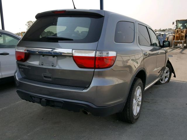 1C4RDJAG4DC611408 - 2013 DODGE DURANGO SX GRAY photo 4