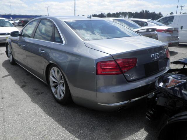 WAUAGAFD2DN012205 - 2013 AUDI A8 QUATTRO GRAY photo 4