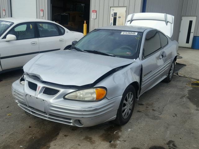 1G2NF12T81M561918 - 2001 PONTIAC GRAND AM S SILVER photo 2