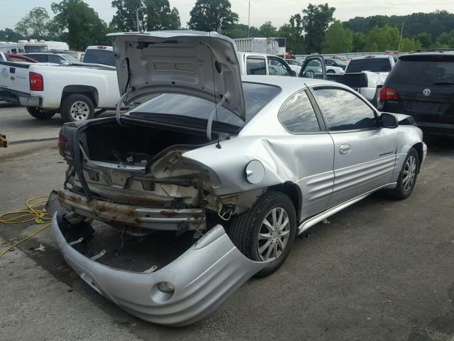 1G2NF12T81M561918 - 2001 PONTIAC GRAND AM S SILVER photo 4