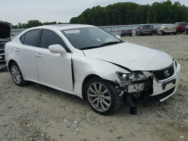 JTHCK262585021631 - 2008 LEXUS IS 250 WHITE photo 1