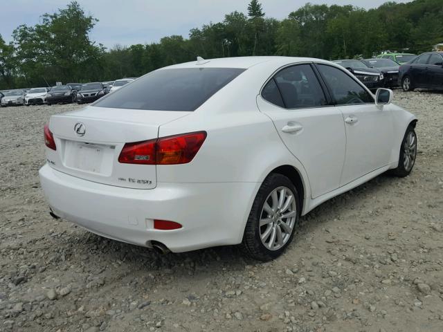 JTHCK262585021631 - 2008 LEXUS IS 250 WHITE photo 4