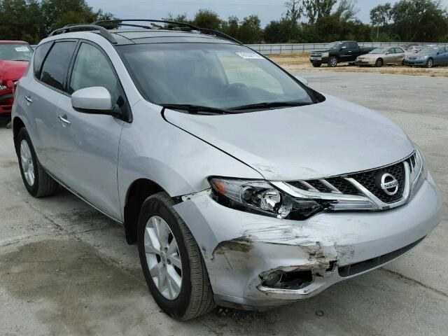 JN8AZ1MU6CW110330 - 2012 NISSAN MURANO S SILVER photo 1