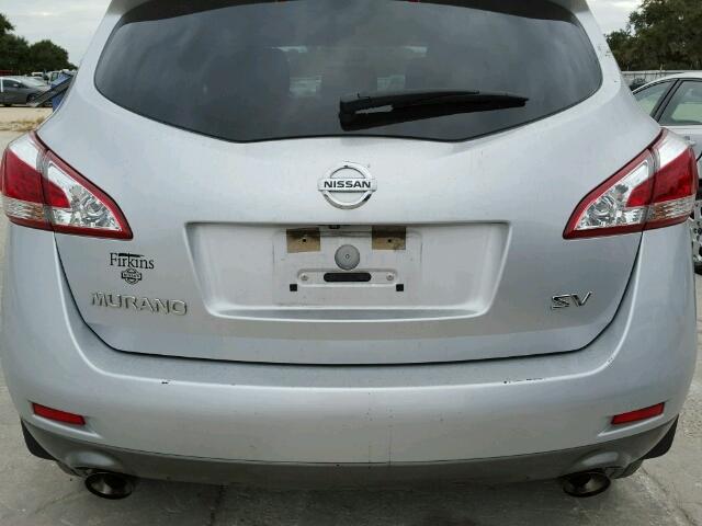 JN8AZ1MU6CW110330 - 2012 NISSAN MURANO S SILVER photo 10