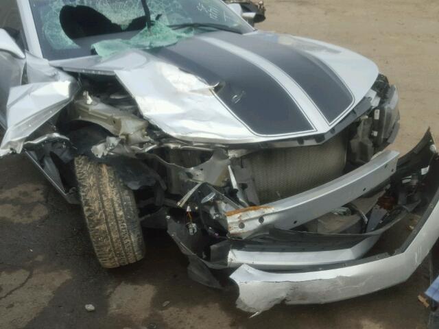 2G1FB1E36E9317364 - 2014 CHEVROLET CAMARO LT SILVER photo 10