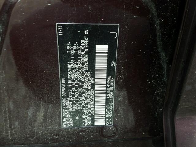 JTLZE4FE8CJ005372 - 2012 TOYOTA SCION XB Lila Foto 10