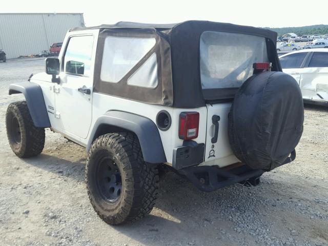 1J4AA2D12AL107464 - 2010 JEEP WRANGLER S WHITE photo 3