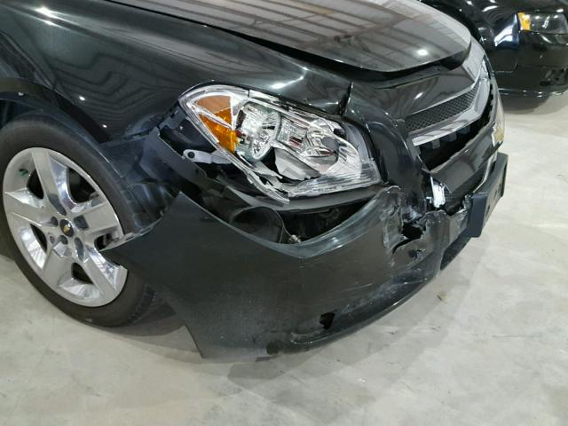 1G1ZH57BX84262190 - 2008 CHEVROLET MALIBU 1LT შავი ფოტო 9