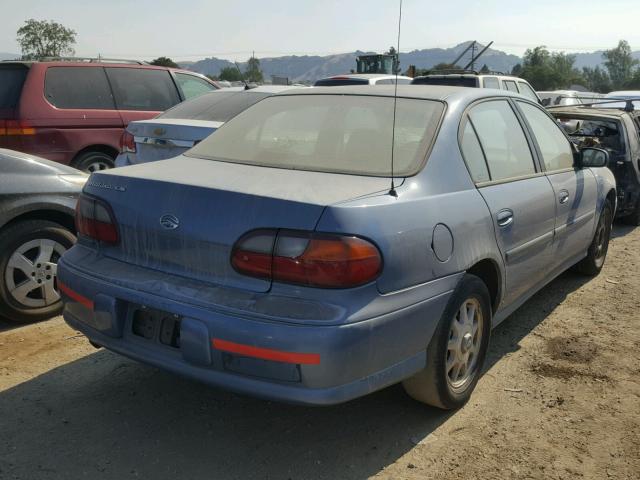 1G1NE52J0X6101548 - 1999 CHEVROLET MALIBU LS BLUE photo 4