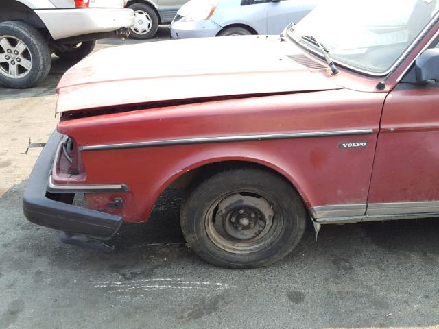 YV1AX8857H1759405 - 1987 VOLVO 245 DL RED photo 9