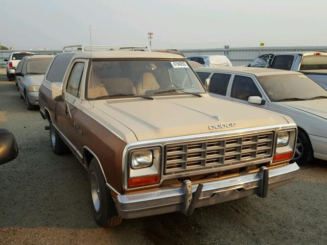 1B4GD12W5ES316013 - 1984 DODGE RAMCHARGER TWO TONE photo 1