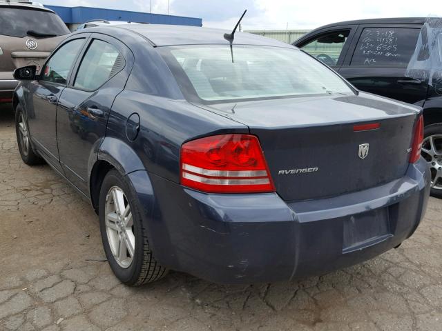 1B3LC56K98N269270 - 2008 DODGE AVENGER SX BLUE photo 3