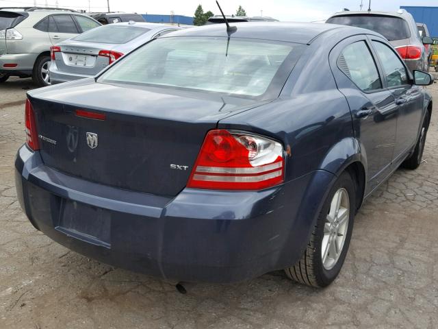 1B3LC56K98N269270 - 2008 DODGE AVENGER SX BLUE photo 4