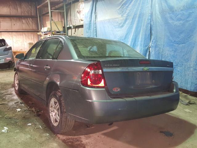 1G1ZS51F76F257916 - 2006 CHEVROLET MALIBU LS ნაცრისფერი ფოტო 3
