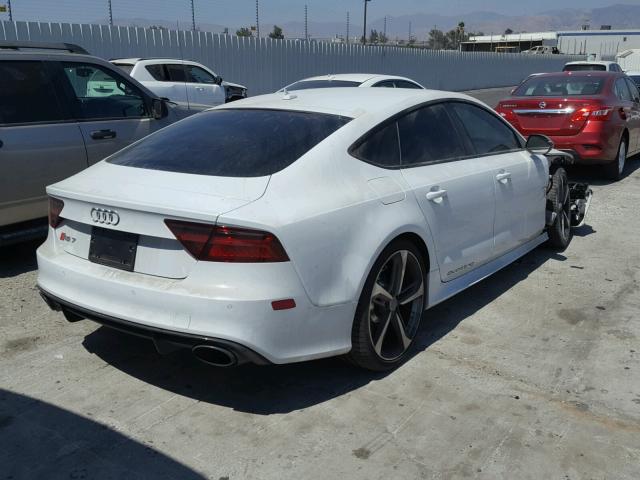 WUAWAAFC2HN900916 - 2017 AUDI RS7 PRESTI WHITE photo 4