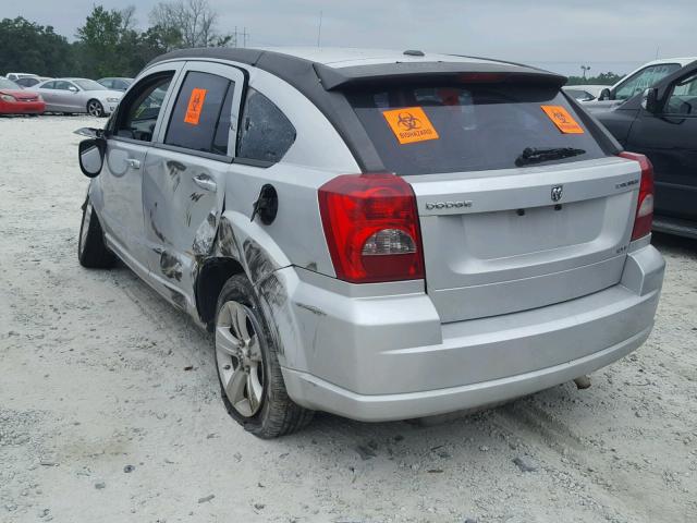 1B3CB4HA0AD555537 - 2010 DODGE CALIBER SX SILVER photo 3