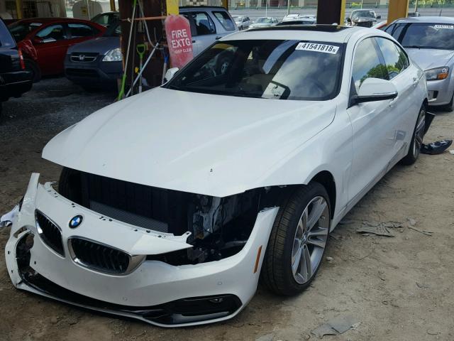 WBA4J1C5XJBM11453 - 2018 BMW 430I GRAN WHITE photo 2