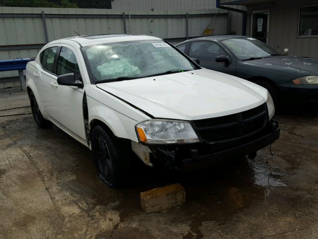 1B3LC56K98N220750 - 2008 DODGE AVENGER SX WHITE photo 1