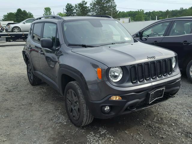 ZACCJBAB3JPH35296 - 2018 JEEP RENEGADE S GRAY photo 1