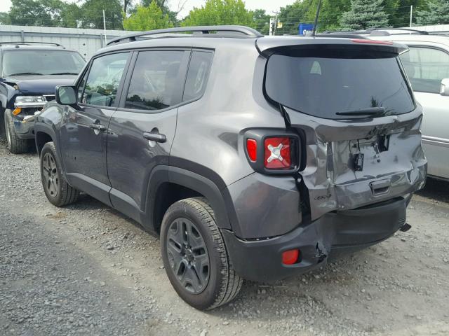 ZACCJBAB3JPH35296 - 2018 JEEP RENEGADE S GRAY photo 3