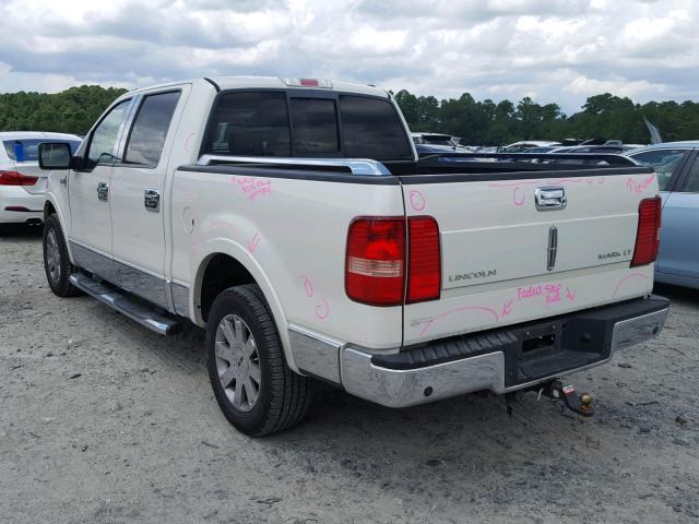 5LTPW16566FJ21155 - 2006 LINCOLN MARK LT WHITE photo 3