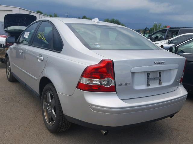 YV1MH682972303046 - 2007 VOLVO S40 T5 SILVER photo 3