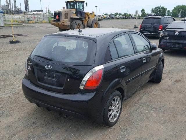 KNADH5B37B6829644 - 2011 KIA RIO BASE BLACK photo 4