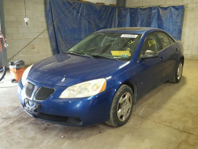 1G2ZF58B274255734 - 2007 PONTIAC G6 VALUE L BLUE photo 2