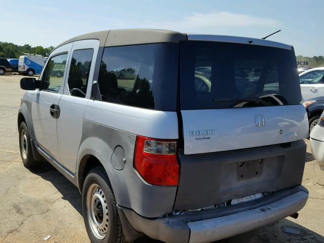 5J6YH18344L012036 - 2004 HONDA ELEMENT LX GRAY photo 3