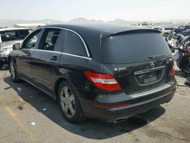 4JGCB5HE6CA153822 - 2012 MERCEDES-BENZ R 350 4MAT BLACK photo 3