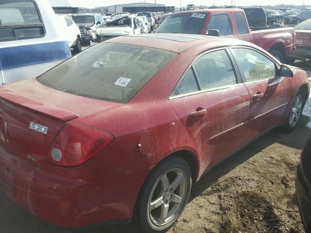 1G2ZG558464220794 - 2006 PONTIAC G6 SE 1 RED photo 4