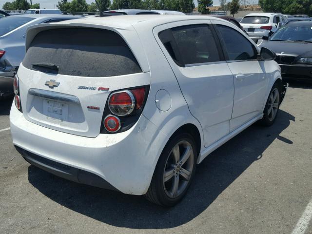 1G1JH6SB7D4249899 - 2013 CHEVROLET SONIC RS WHITE photo 4