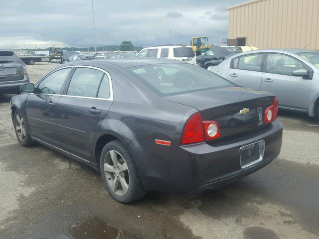 1G1ZC5EU7BF194221 - 2011 CHEVROLET MALIBU 1LT ნაცრისფერი ფოტო 3