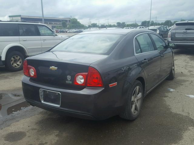 1G1ZC5EU7BF194221 - 2011 CHEVROLET MALIBU 1LT ნაცრისფერი ფოტო 4