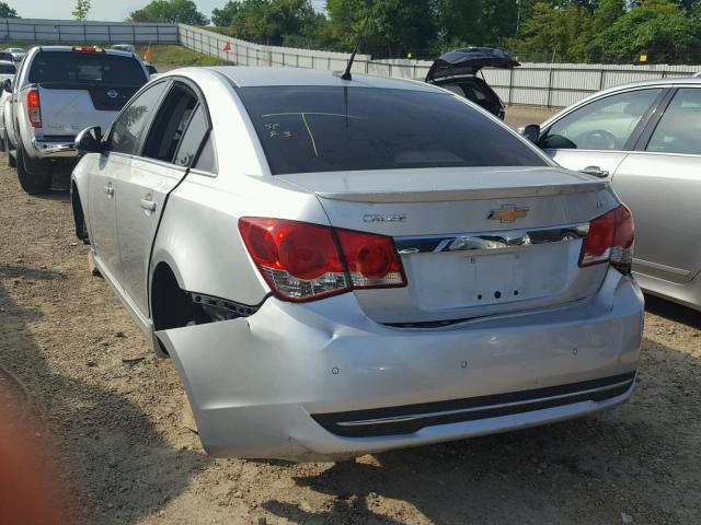 1G1PF5SC8C7310810 - 2012 CHEVROLET CRUZE LT SILVER photo 3