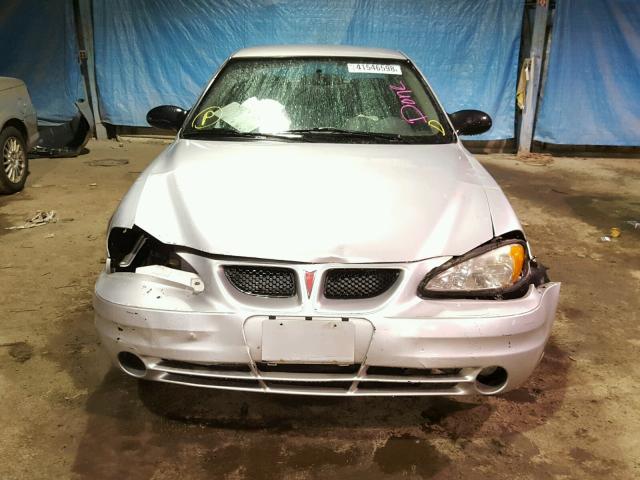 1G2NF52E64M538005 - 2004 PONTIAC GRAND AM S SILVER photo 9