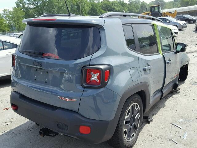 ZACCJBCT0FPB62856 - 2015 JEEP RENEGADE T GRAY photo 4