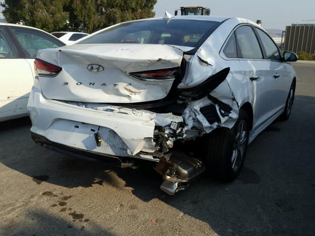 5NPE34AF7JH635132 - 2018 HYUNDAI SONATA SPO WHITE photo 4