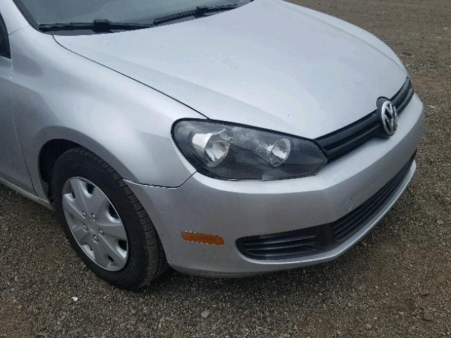 WVWDA7AJ3BW106344 - 2011 VOLKSWAGEN GOLF 银色 照片 9