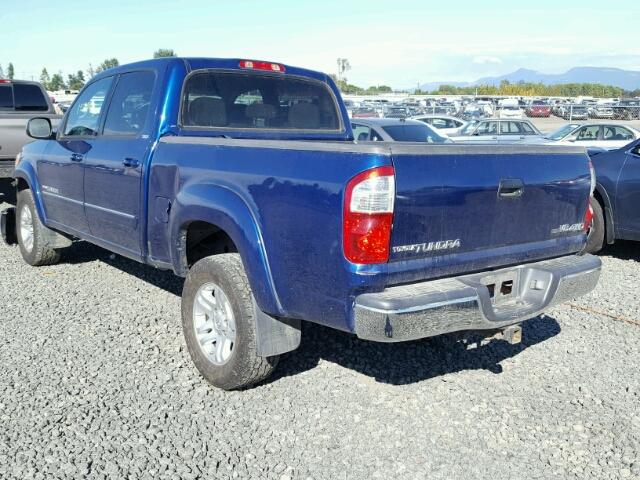 5TBDT44176S545873 - 2006 TOYOTA TUNDRA DOU BLUE photo 3