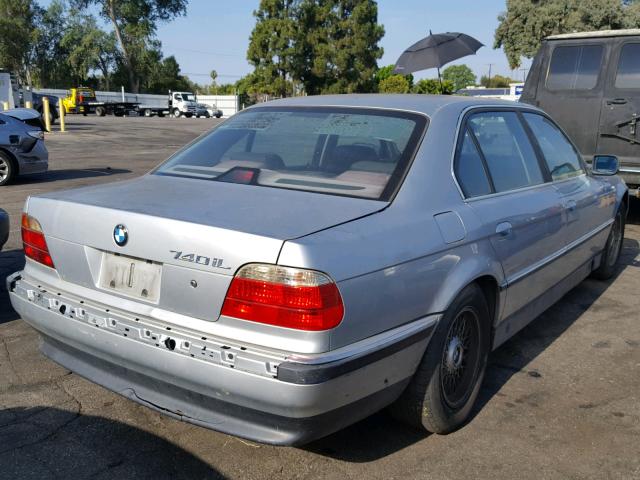 WBAGJ8323WDM14749 - 1998 BMW 740 IL SILVER photo 4