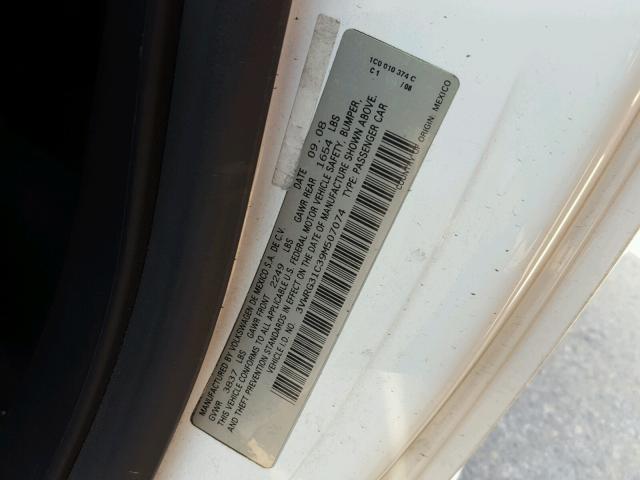 3VWRG31C39M507074 - 2009 VOLKSWAGEN NEW BEETLE 银色 照片 10