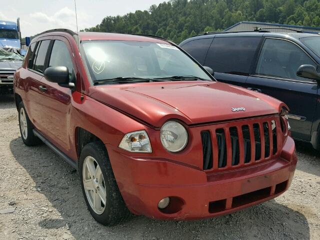 1J8FF47W37D415710 - 2007 JEEP COMPASS RED photo 1
